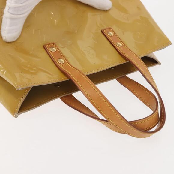 LOUIS VUITTON Monogram Vernis Reade PM Hand Bag Beige M91334 - Picture 6 of 12